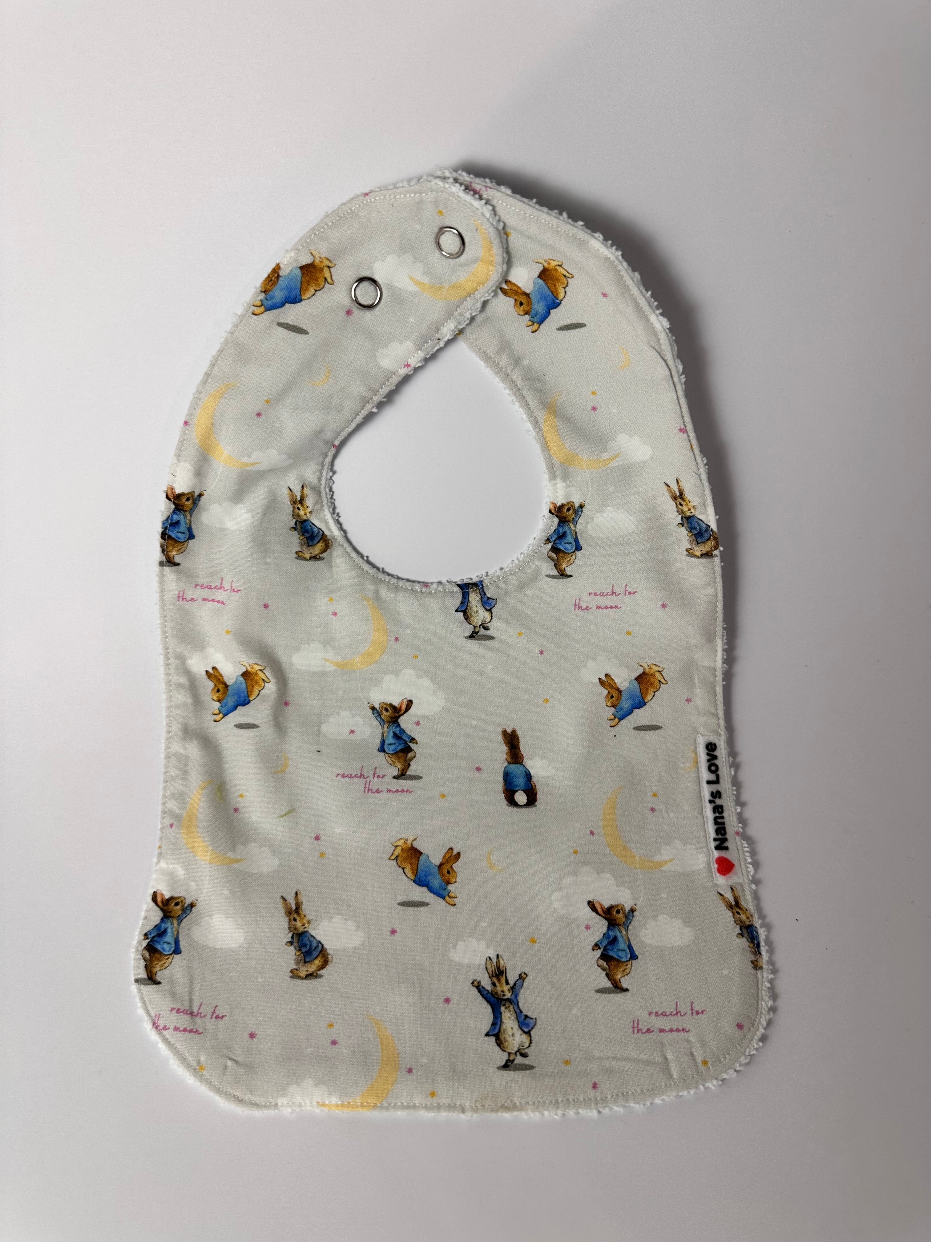 Feeding Bib - Peter Rabbit reach for the moon