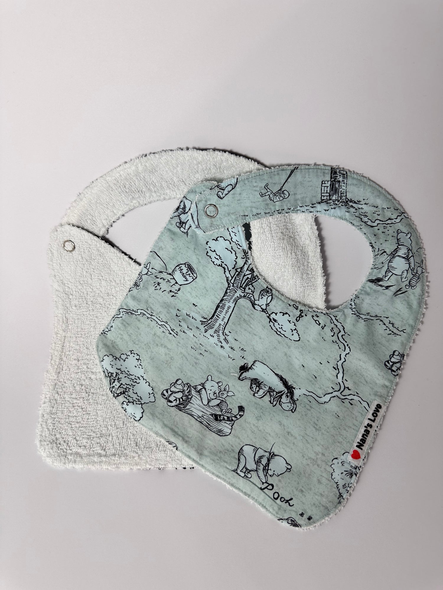 Classic Bib - Winnie the Pooh Sketch Print