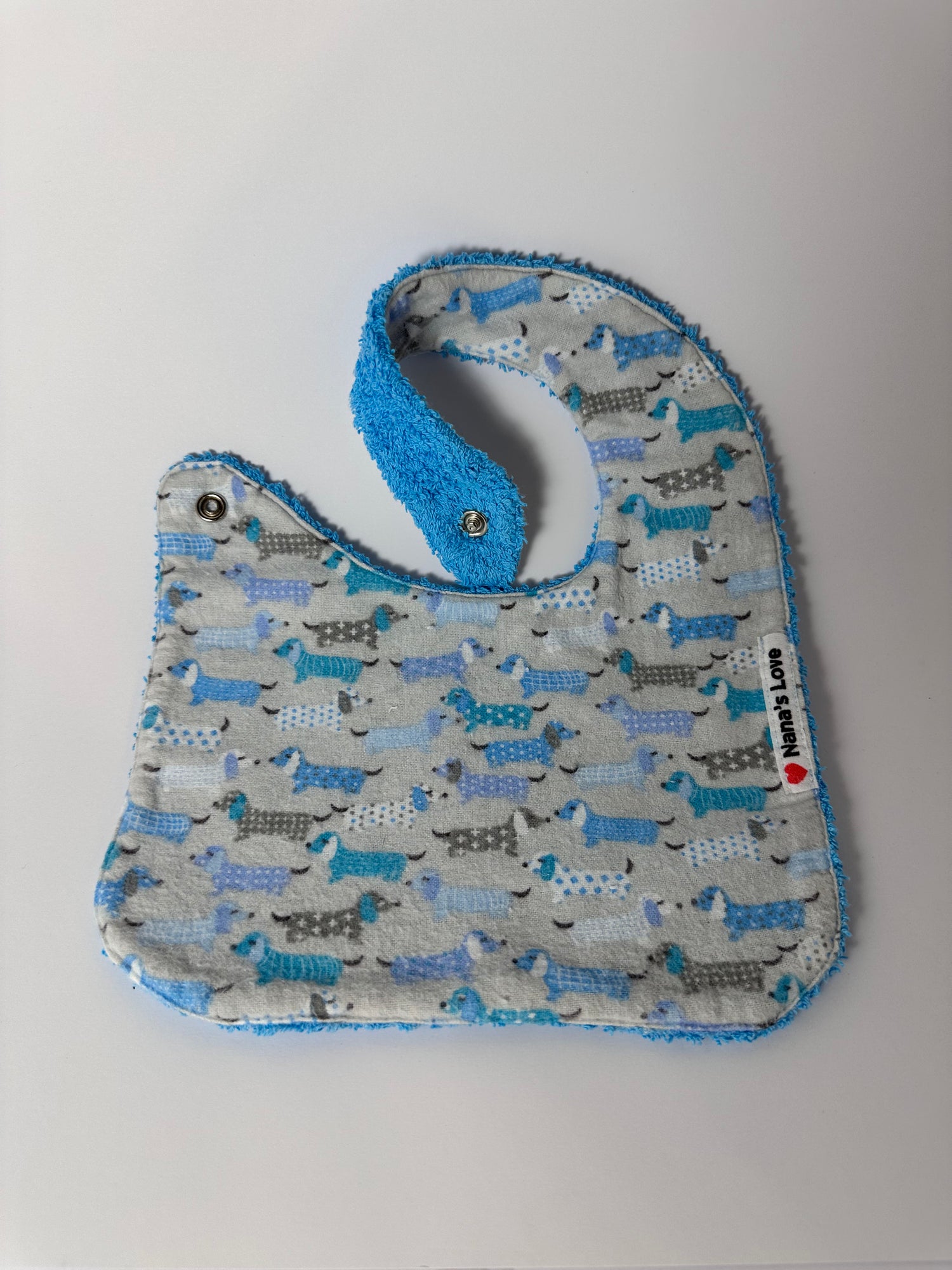 Classic Bib - Dachshund print