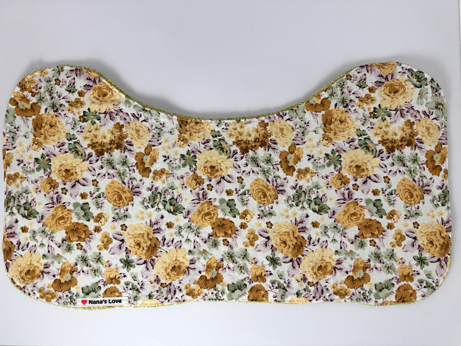 Burp Cloth - Floral Green