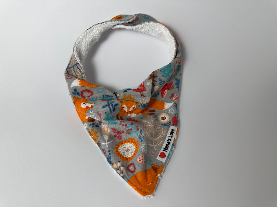 Bandana Bib - Sleeping Fox