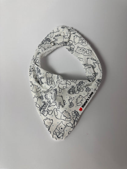 Bandana Bib - Winnie the Pooh Sketches