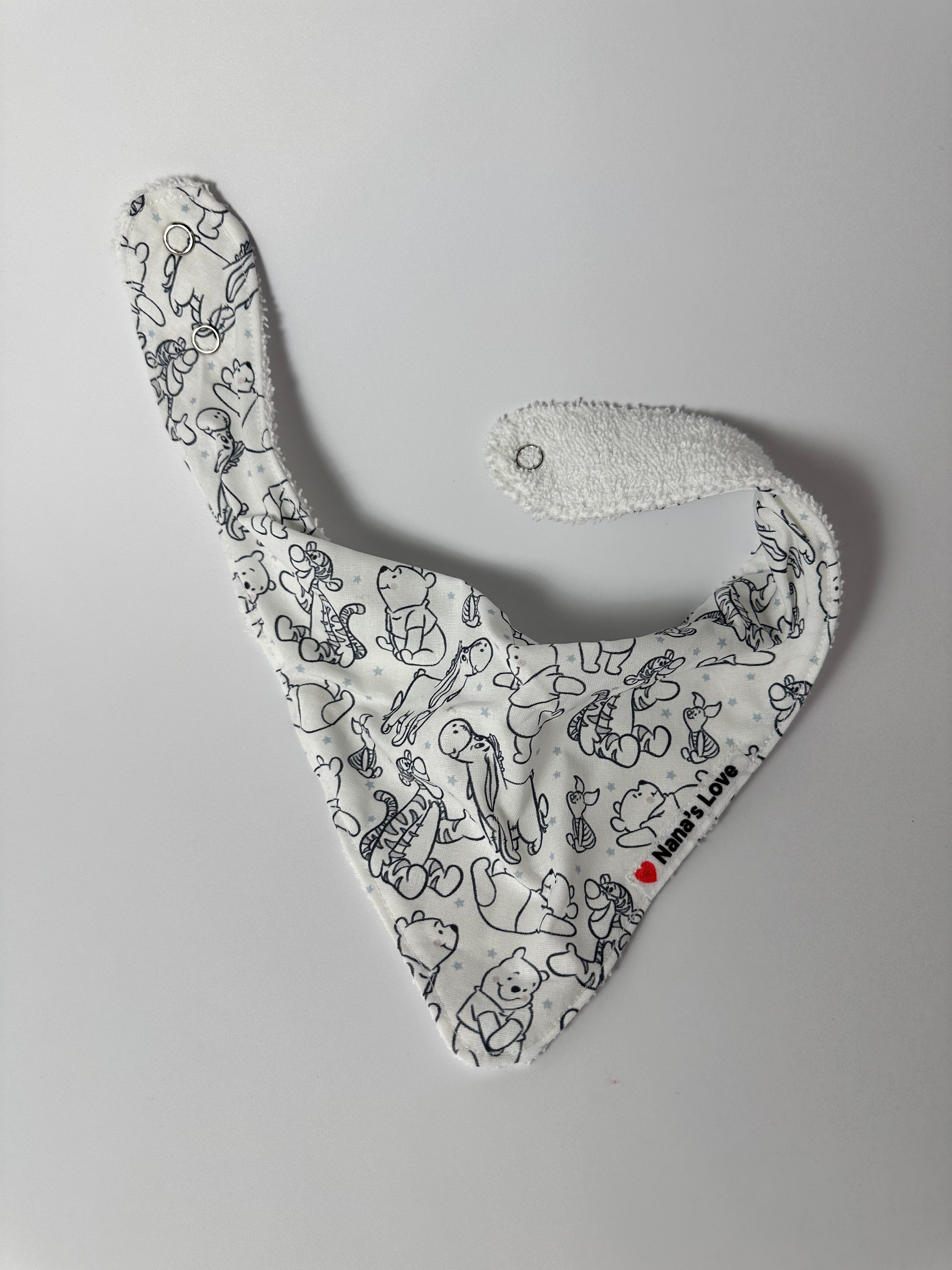 Bandana Bib - Winnie the Pooh Sketches