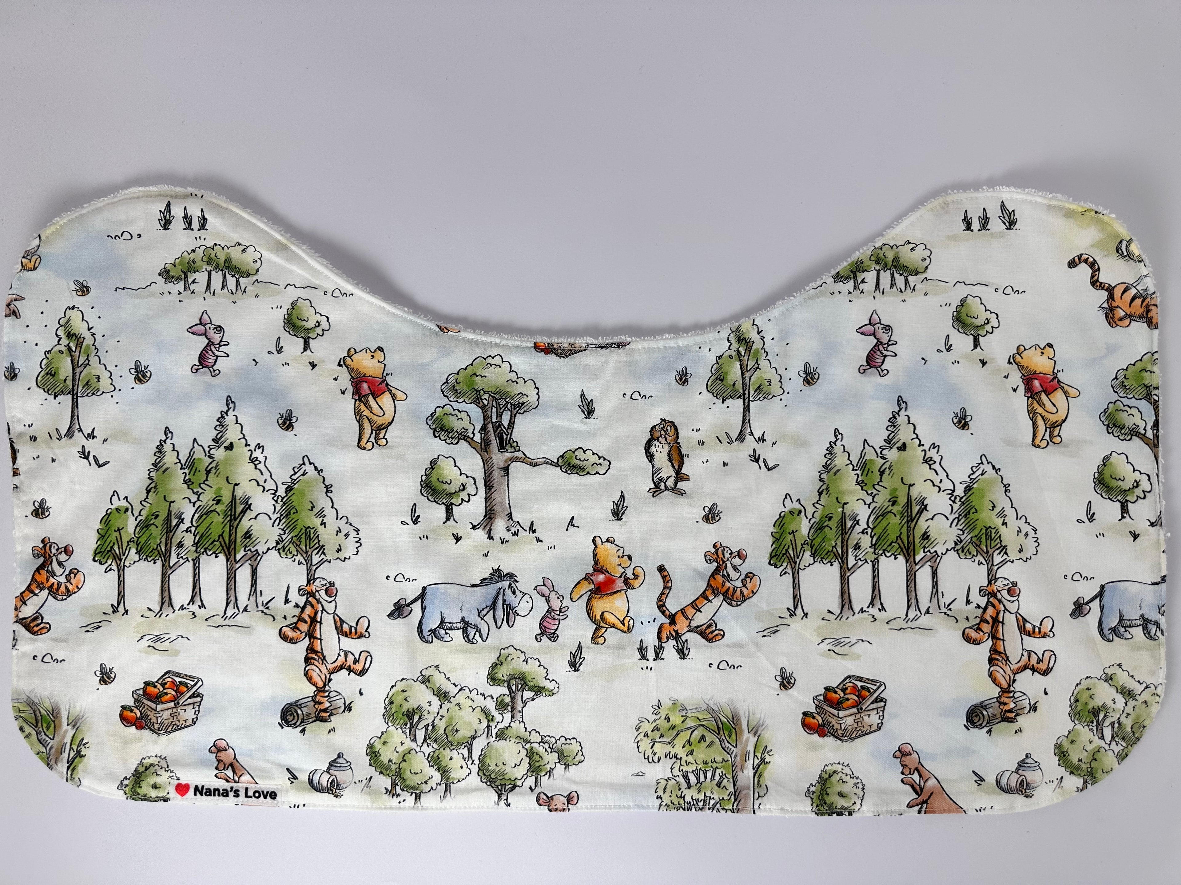 Burp Cloth - Winne the Pooh The Hundred Acre Wood