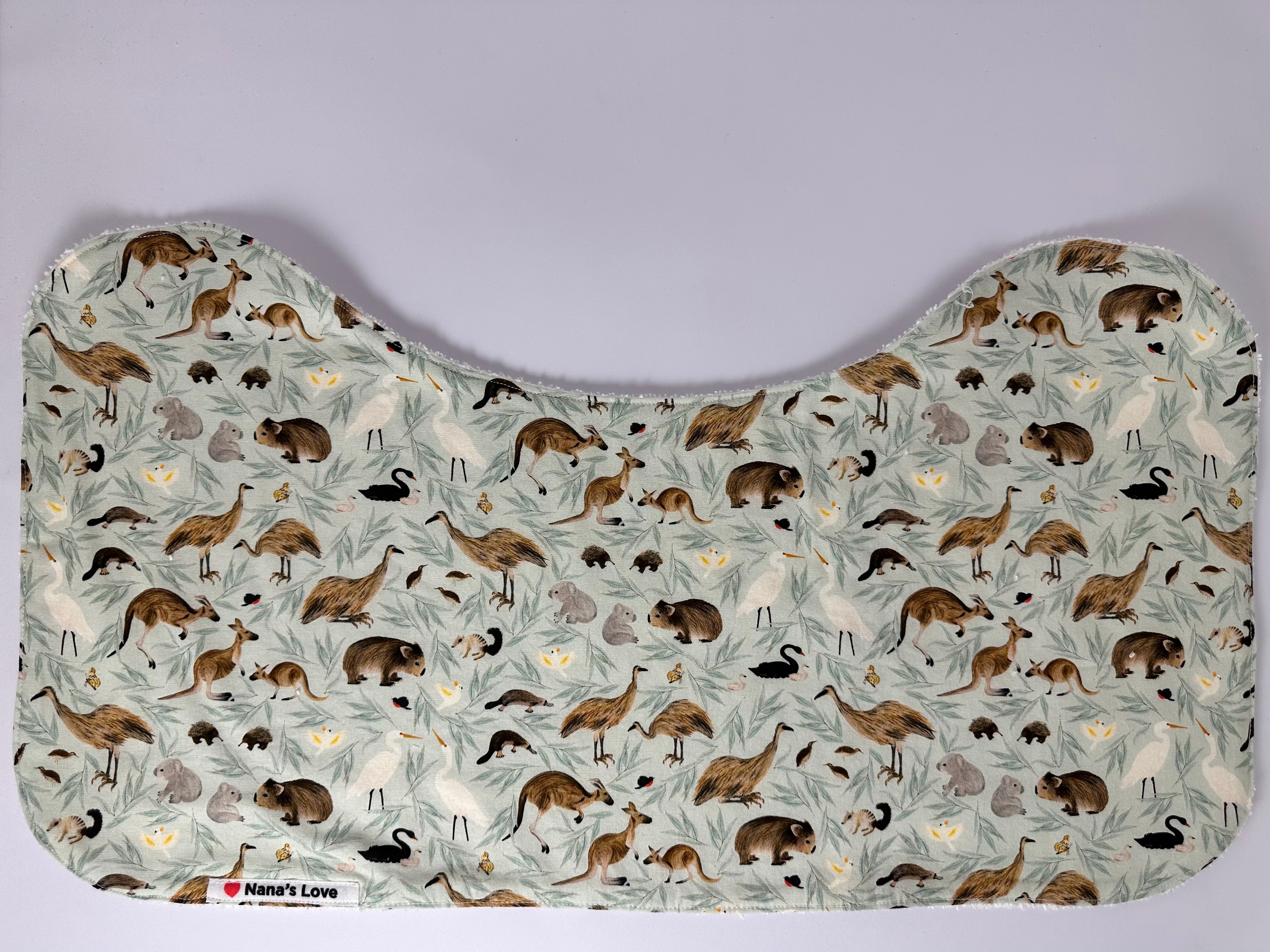 Burp Cloth - Aussie Animals