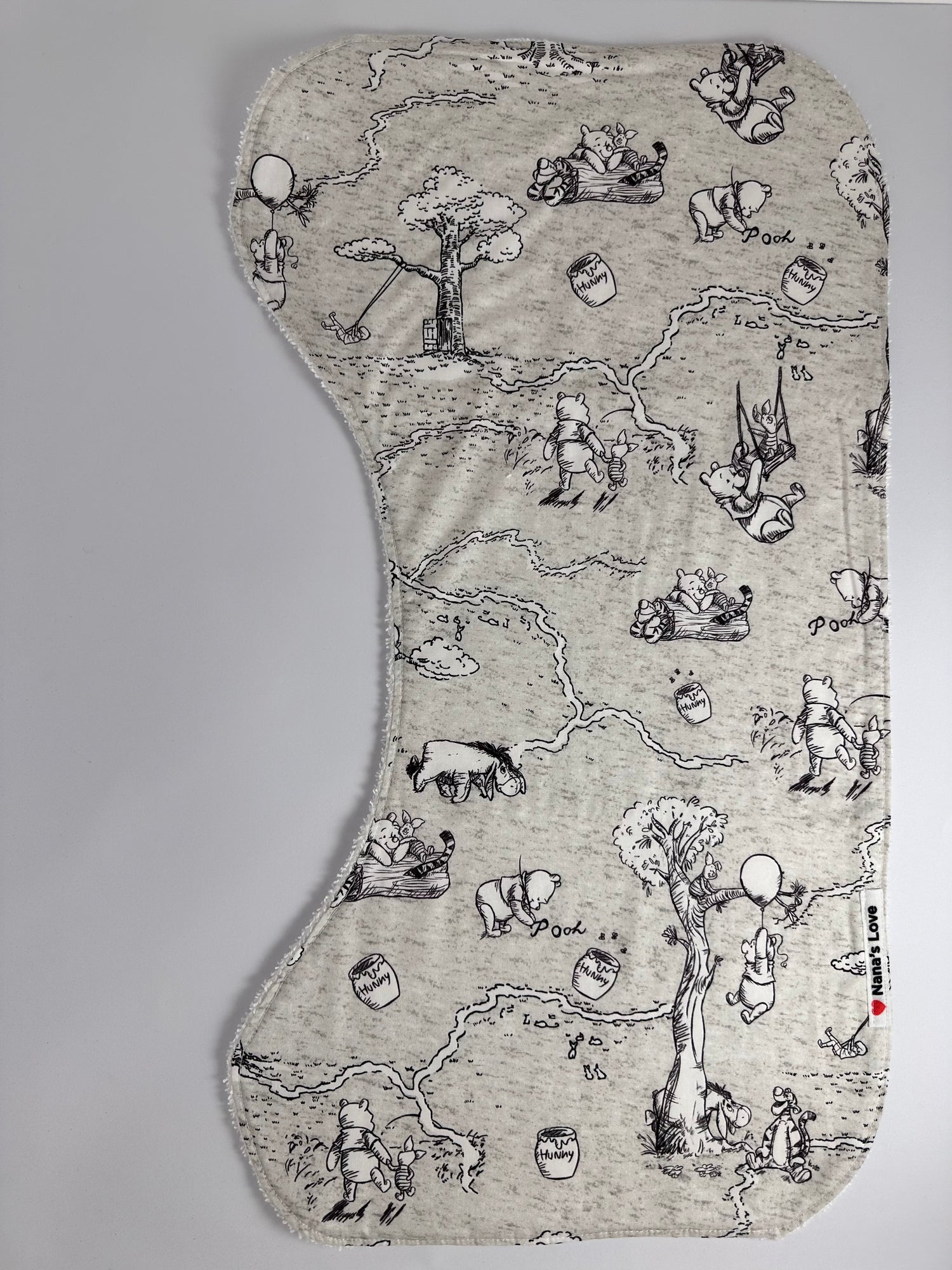 Burp Cloth - Winnie the Pooh Sketches Print