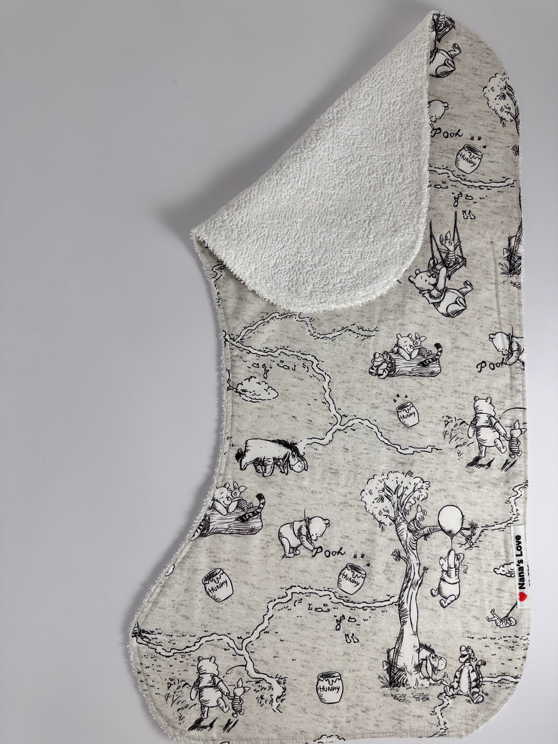 Burp Cloth - Winnie the Pooh Sketches Print