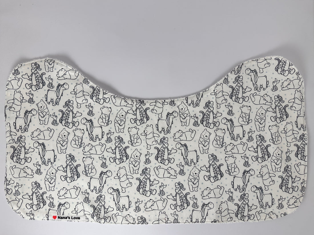 Burp Cloth - Winnie the Pooh Sketches