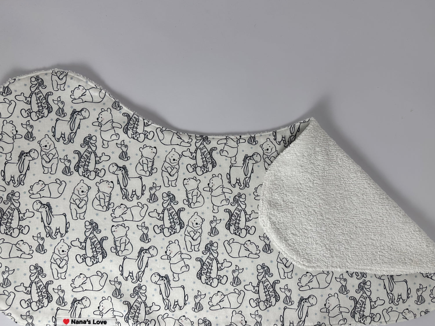 Burp Cloth - Winnie the Pooh Sketches