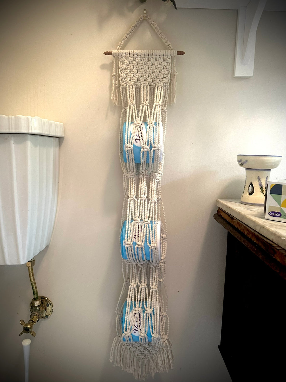 68cm Macrame Toilet Paper Holder