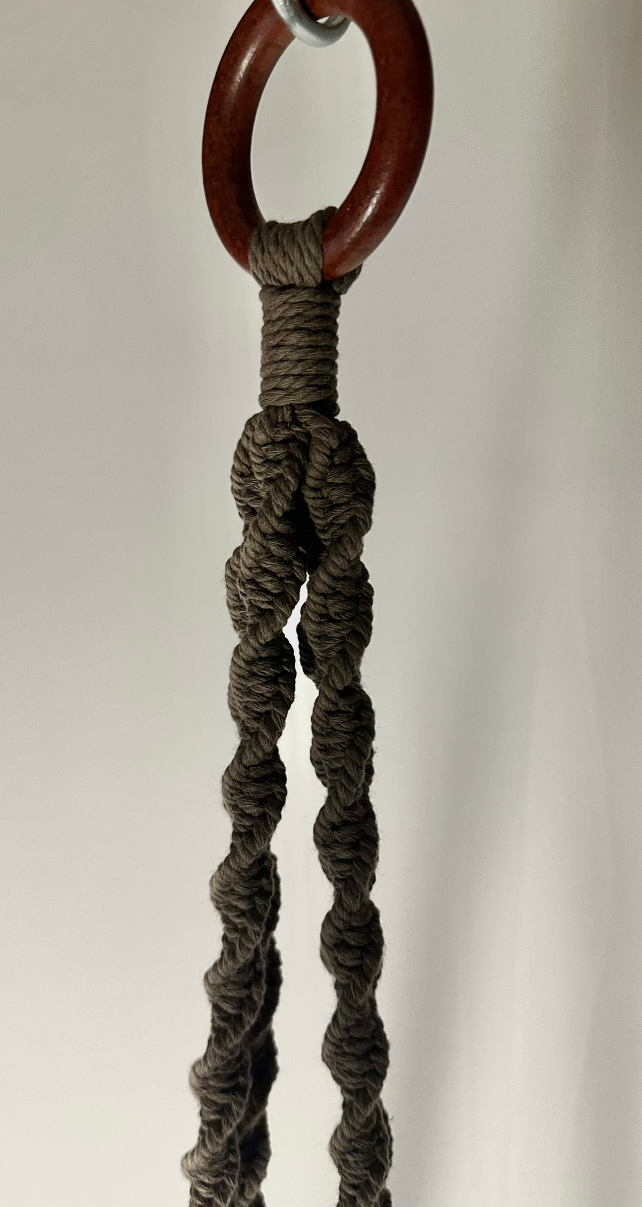 Taupe Macrame Plant Holder Hanger