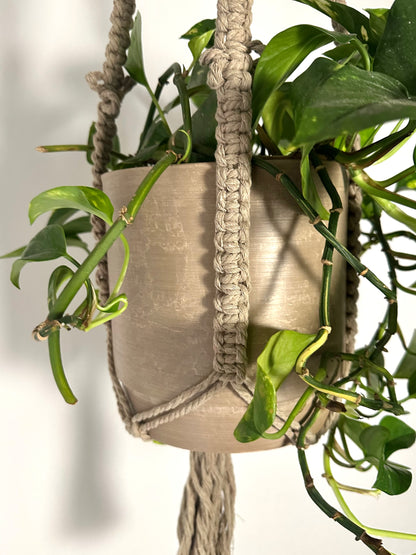 115cm Light Brown Macrame Plant Hanger
