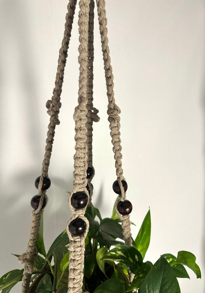 115cm Light Brown Macrame Plant Hanger